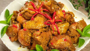 gà xào sả ớt bao nhiêu calo